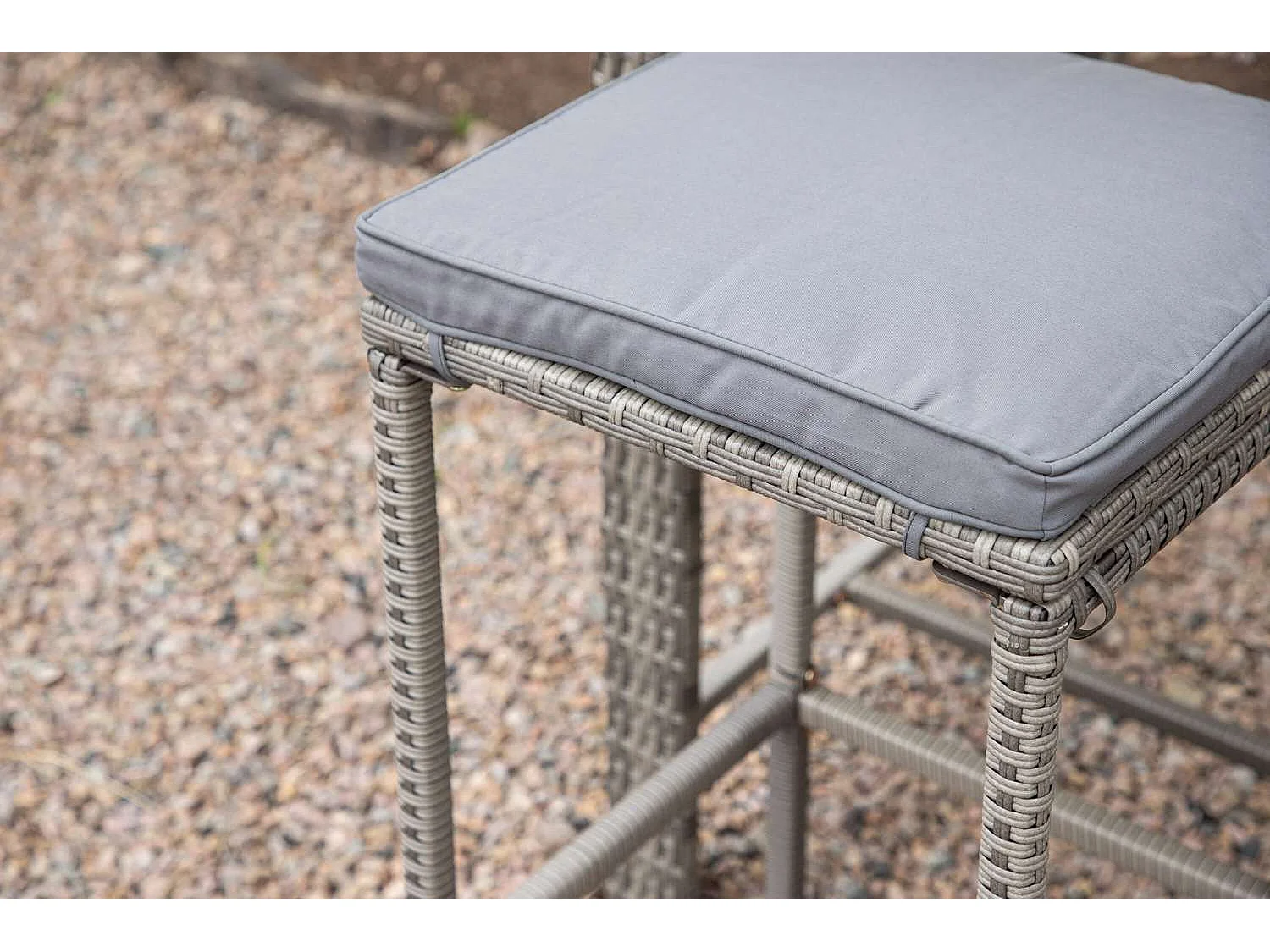 Tabouret de Bar de Jardin "Alo" 76cm Gris