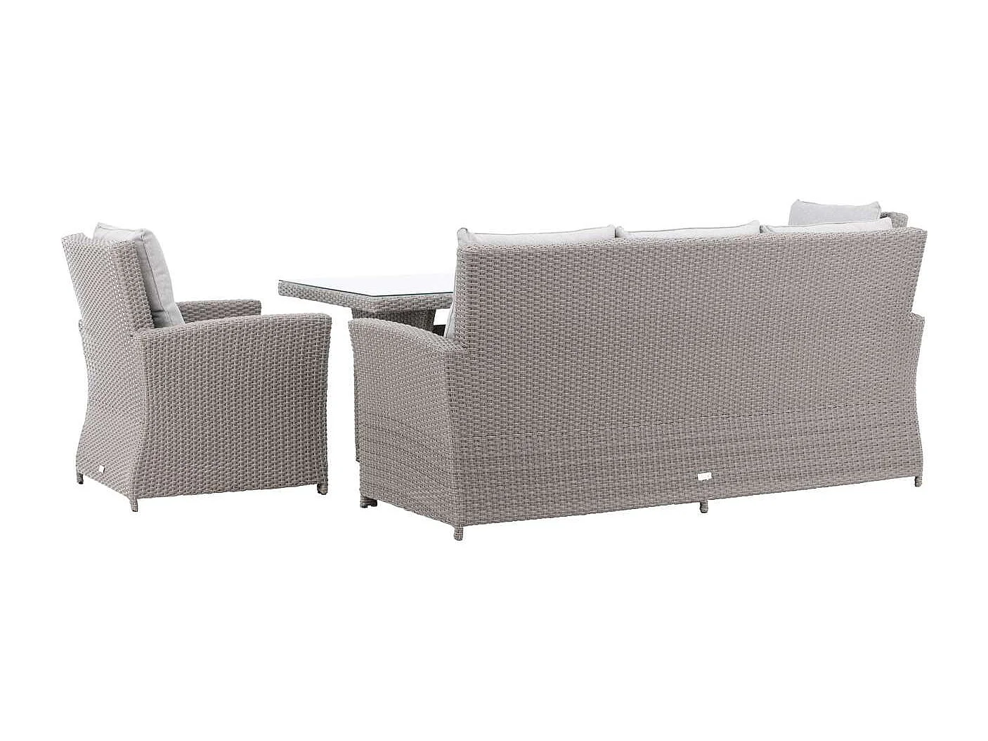 Salon de Jardin "Brentwood" 186cm Gris