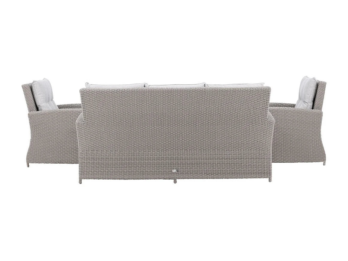 Salon de Jardin "Brentwood" 186cm Gris