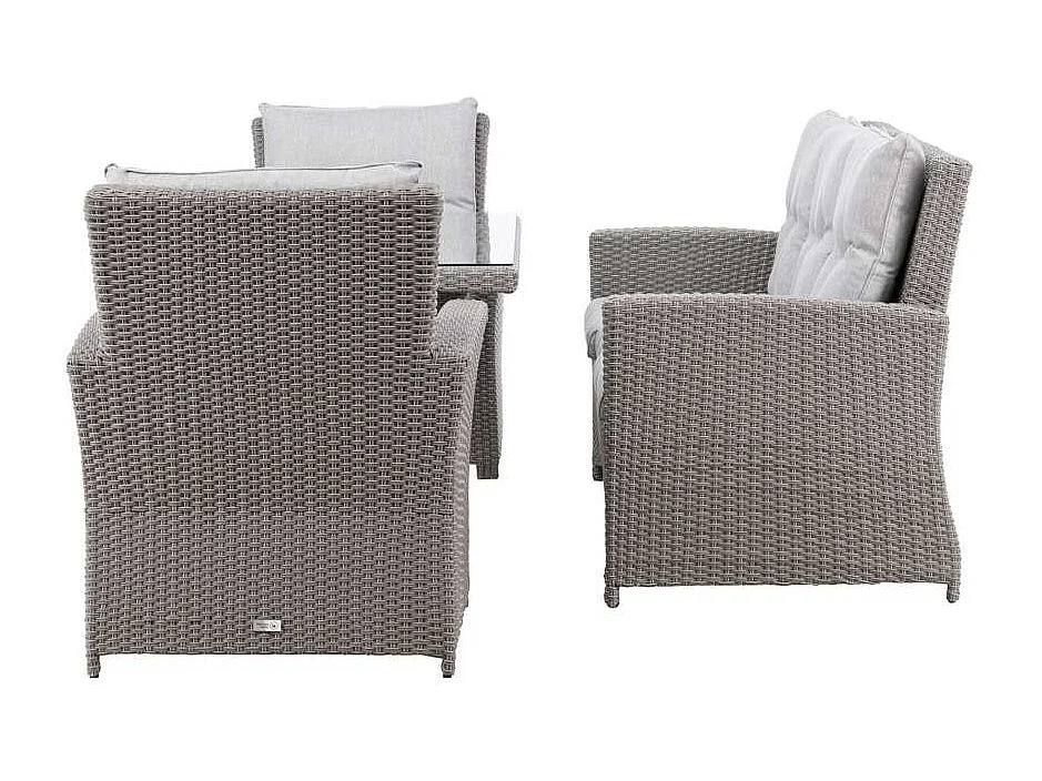 Salon de Jardin "Brentwood" 186cm Gris