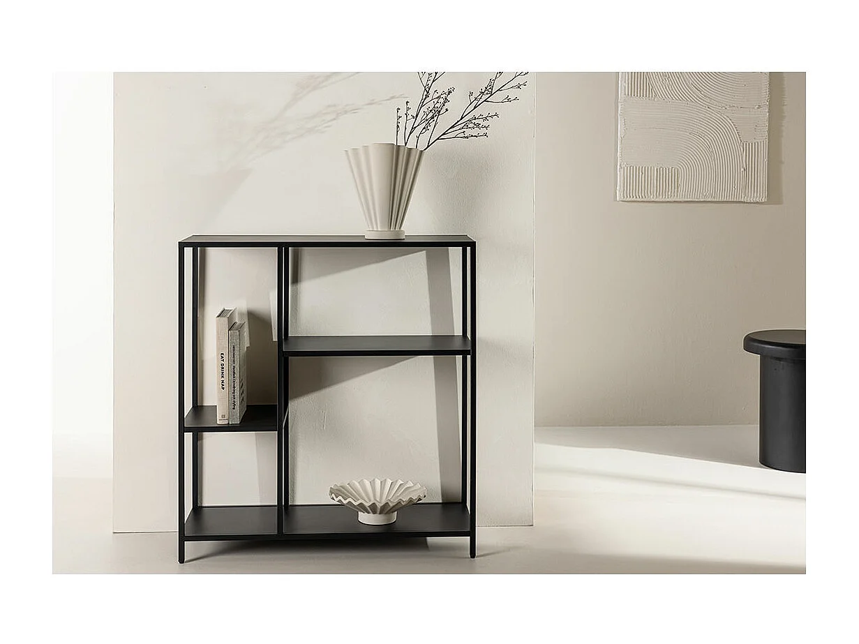 Console en Métal "Puno" 86cm Noir