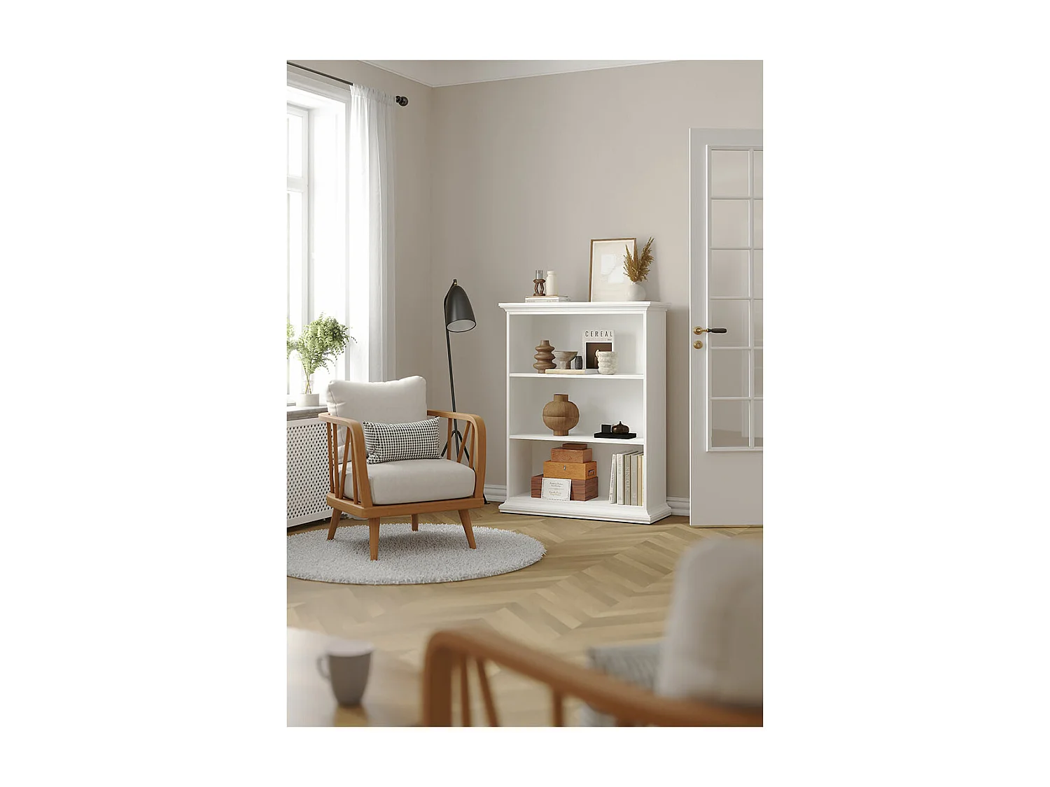 Venedig bibliothèque blanc.