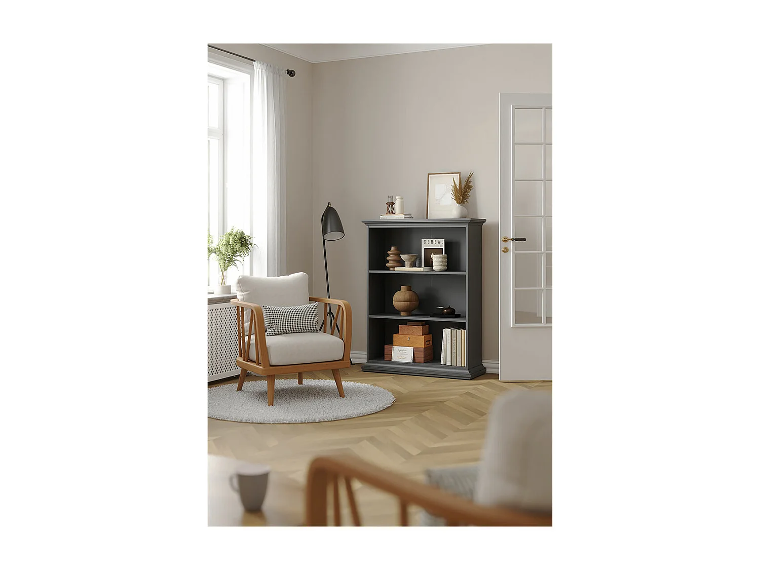 Venedig bibliothèque gris.