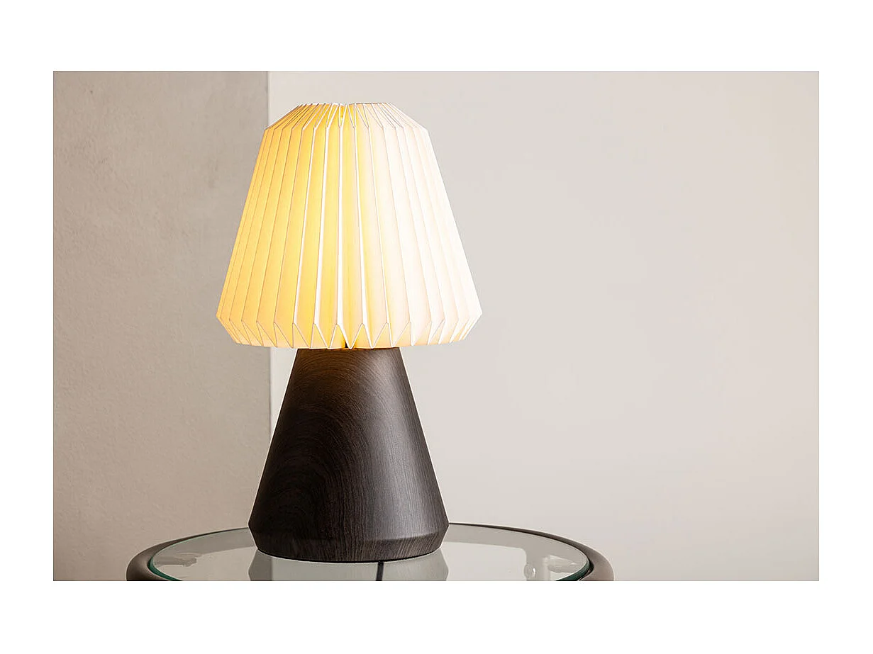 Lampe à Poser Design "Fjallen" 33cm Marron