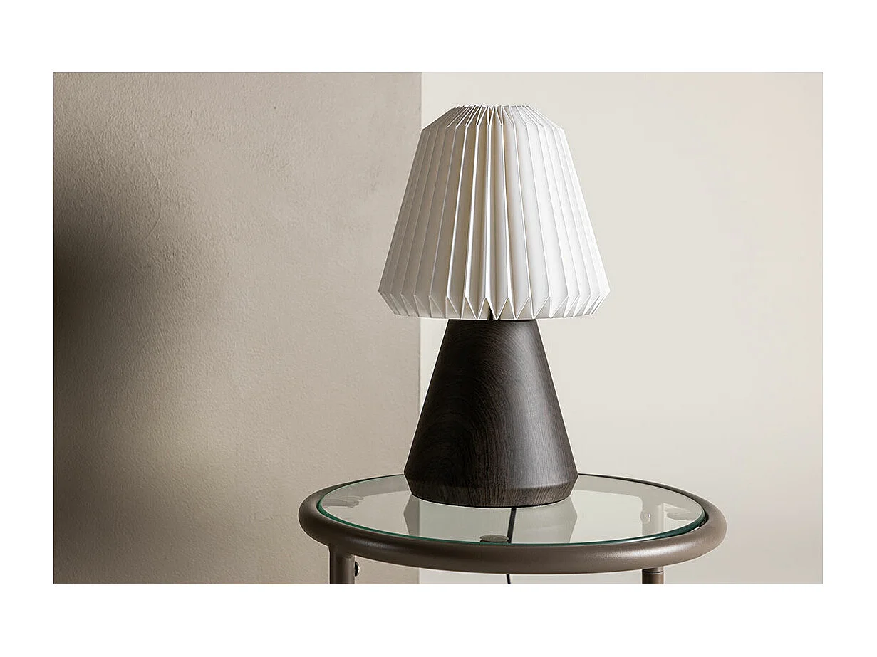 Lampe à Poser Design "Fjallen" 33cm Marron