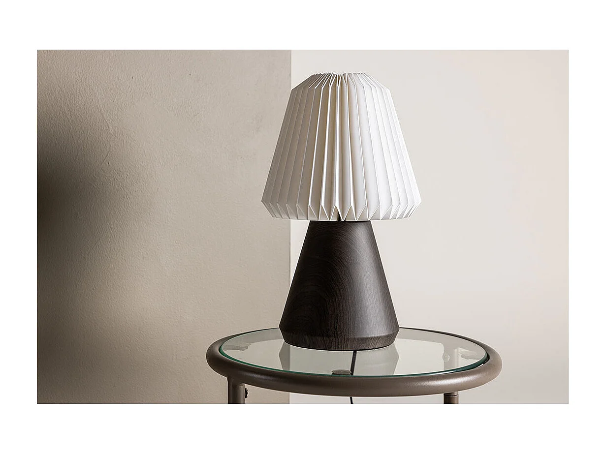 Lampe à Poser Design "Fjallen" 33cm Marron