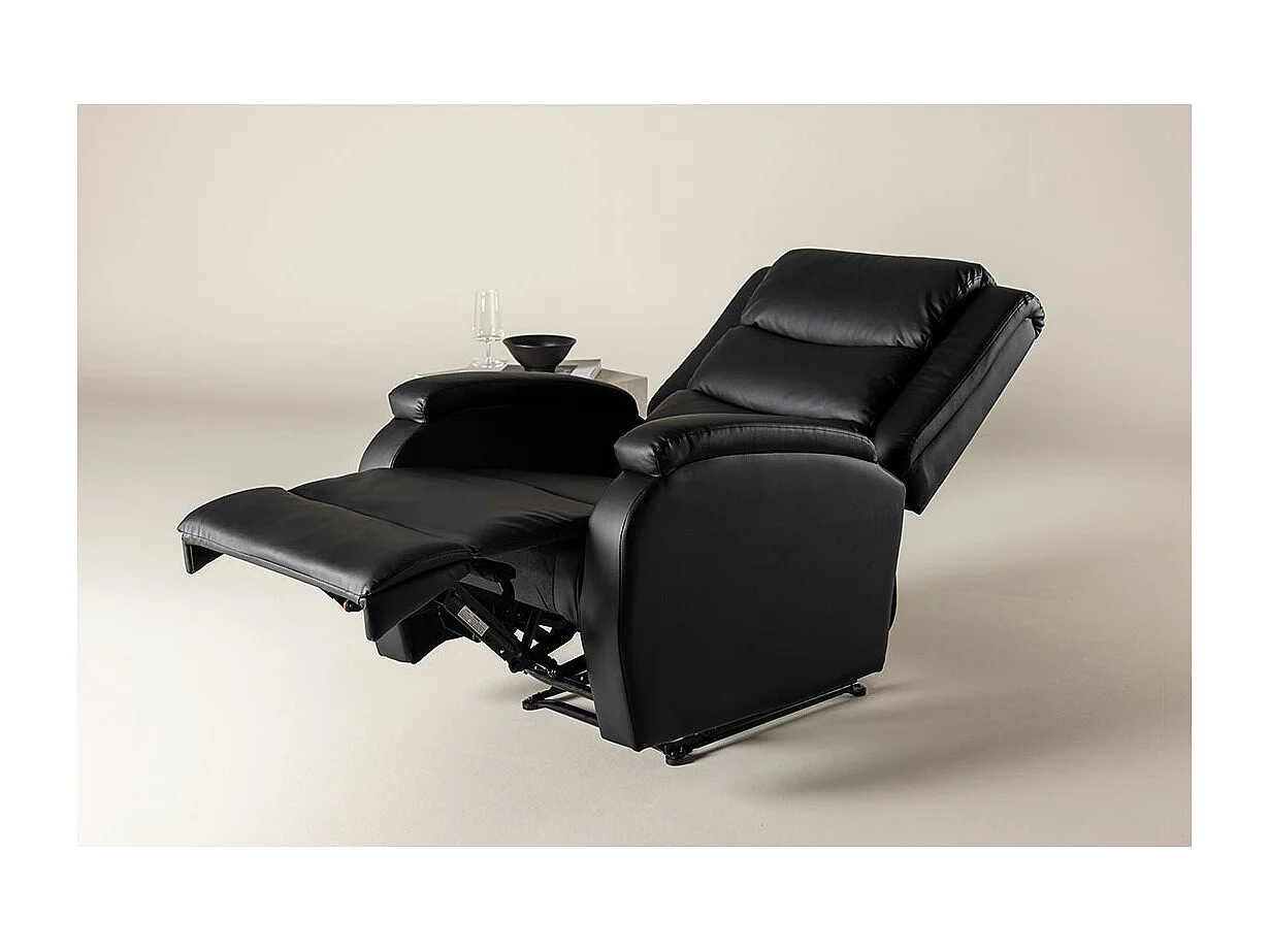 Bengt fauteuil fauteuil PU kunstleer zwart.