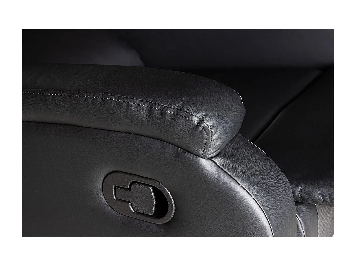 Bengt fauteuil fauteuil PU kunstleer zwart.