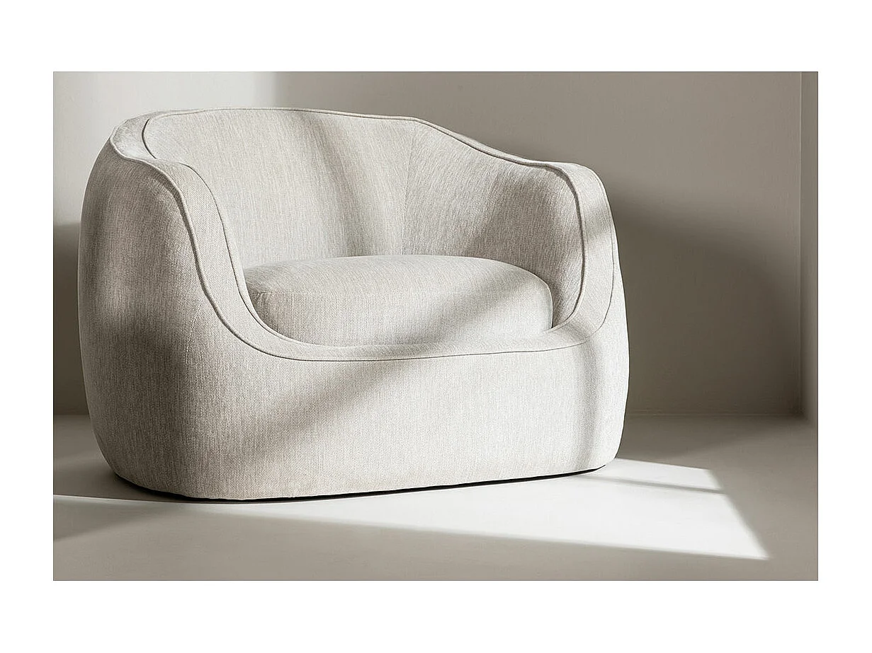 Elio fauteuil lichtgrijs.