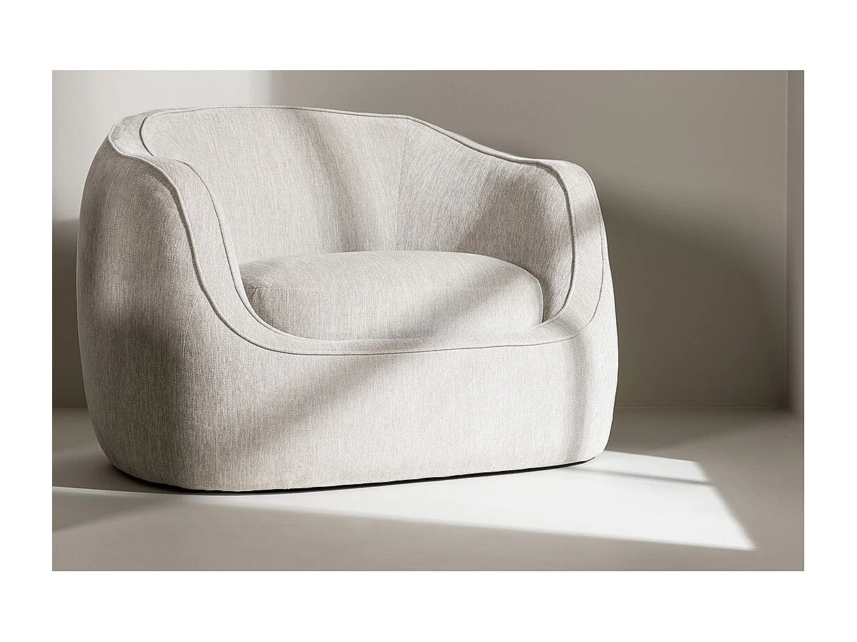 Elio fauteuil gris clair.