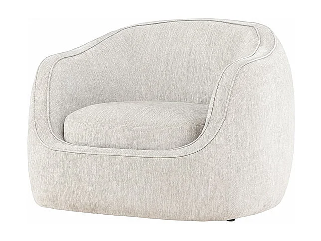 Fauteuil Design "Elio" 108cm Gris Clair