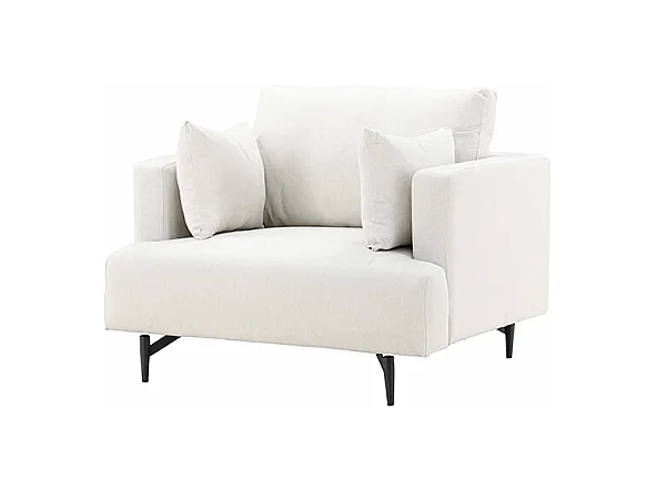 Fauteuil en Tissu "Sofia" 104cm Beige
