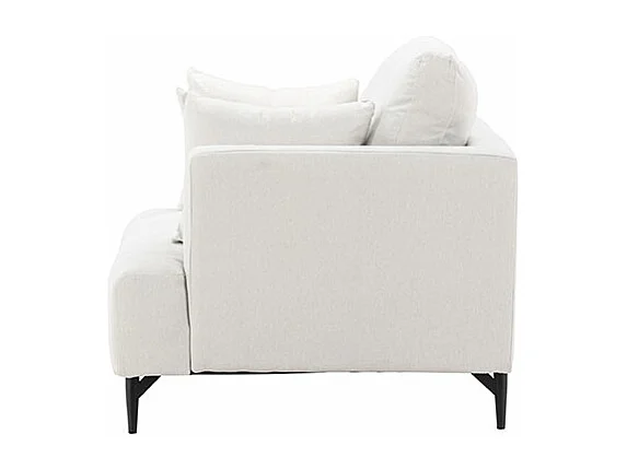 Fauteuil en Tissu "Sofia" 104cm Beige