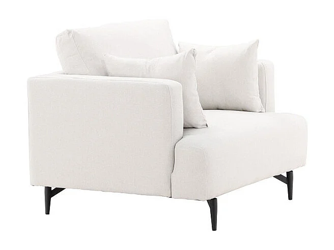 Fauteuil en Tissu "Sofia" 104cm Beige