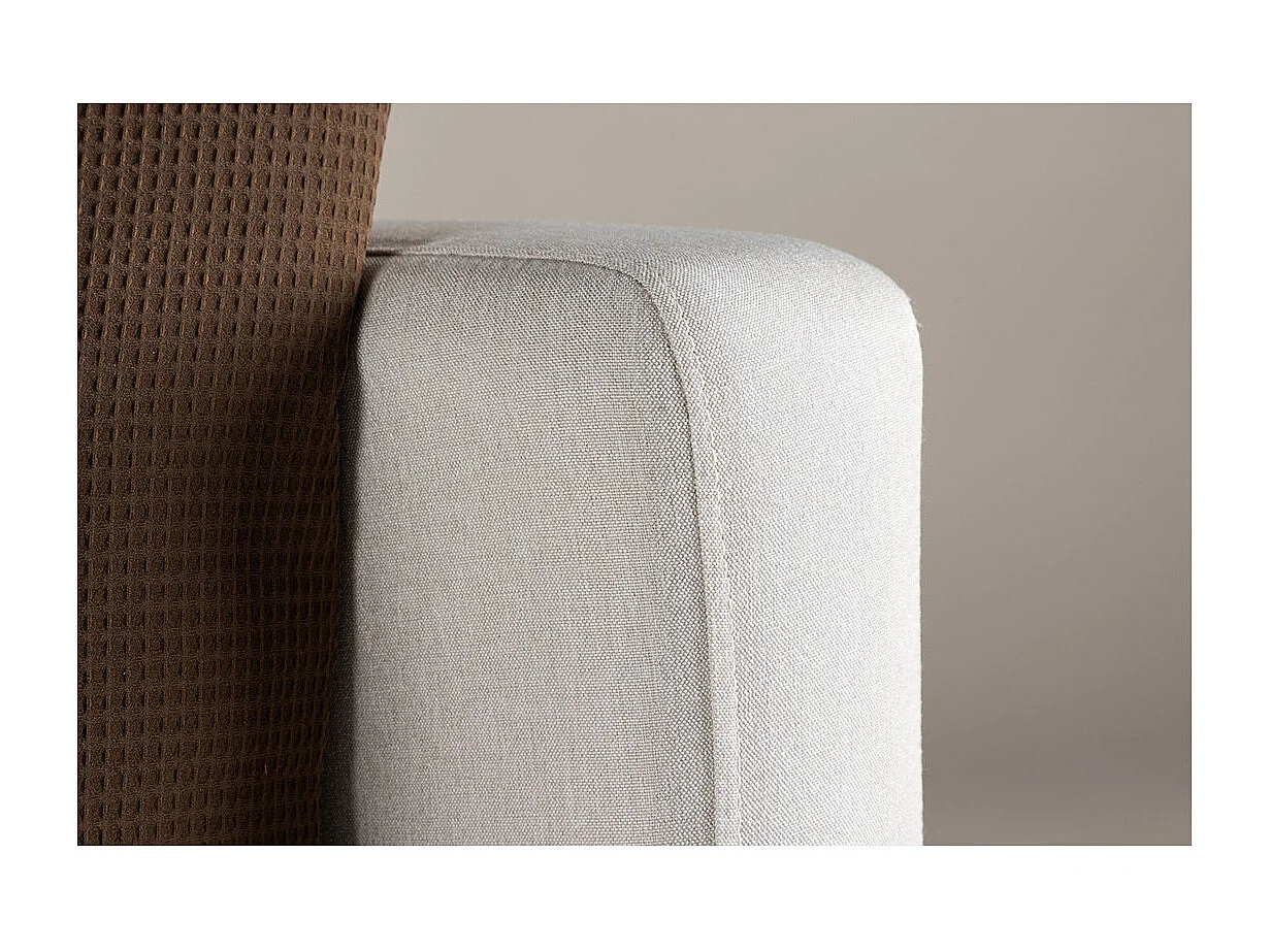 Fauteuil en Tissu "Sofia" 104cm Beige