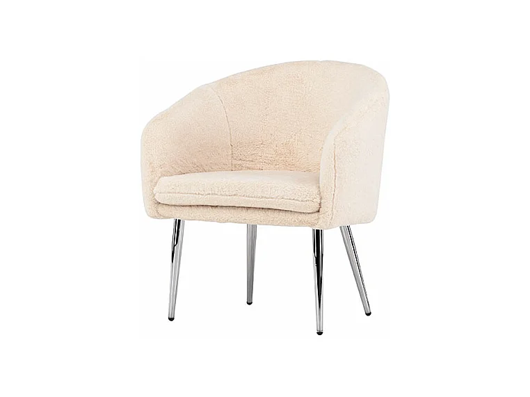 Wanda fauteuil teddy beige.