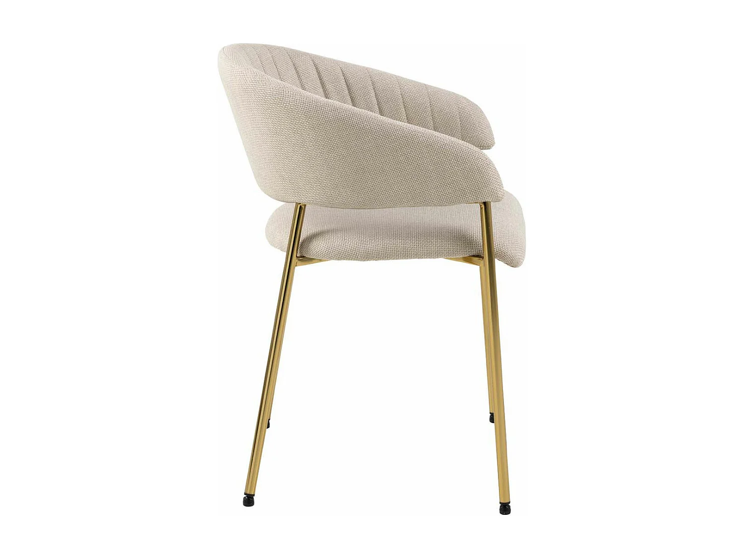 Ann chaise de salle à manger avec accoudoirs beige.