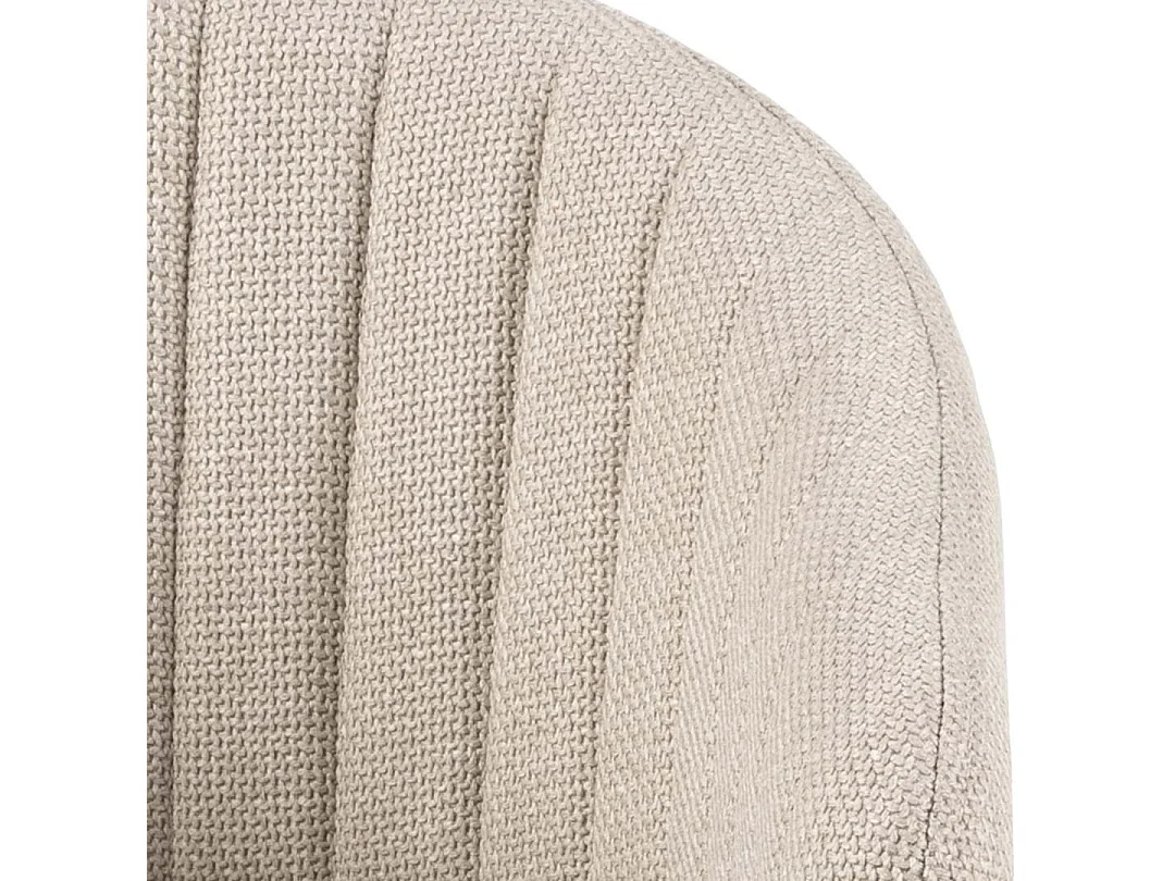 Ann chaise de salle à manger avec accoudoirs beige.