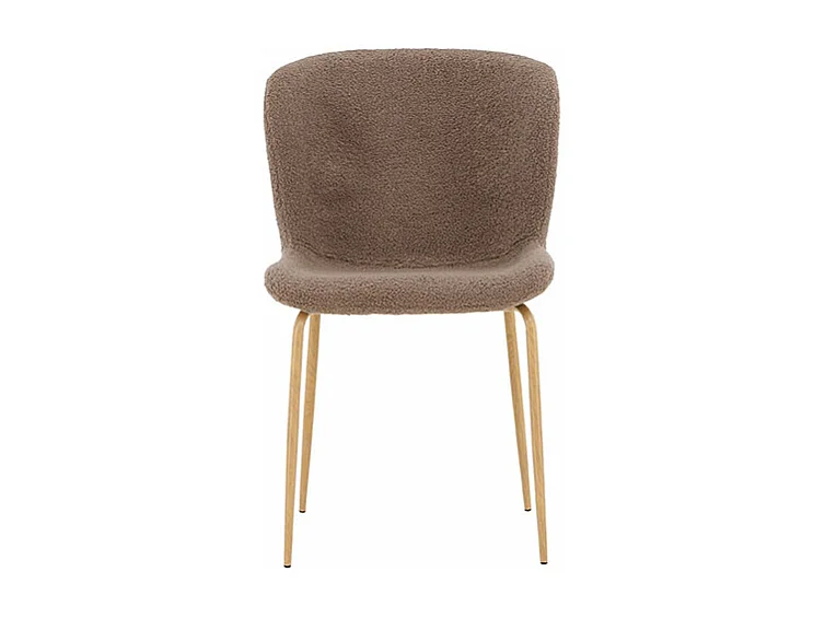 Modesto chaise de salle à manger teddy marron.