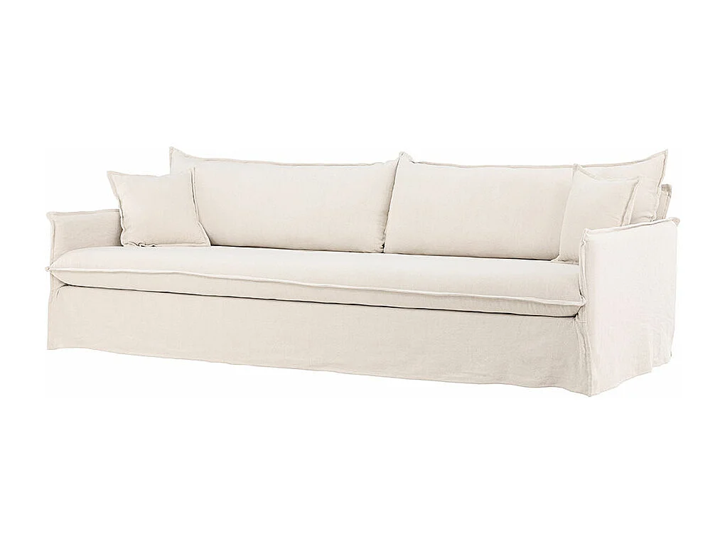 Canapé Droit 4 Places "Nova" 275cm Beige