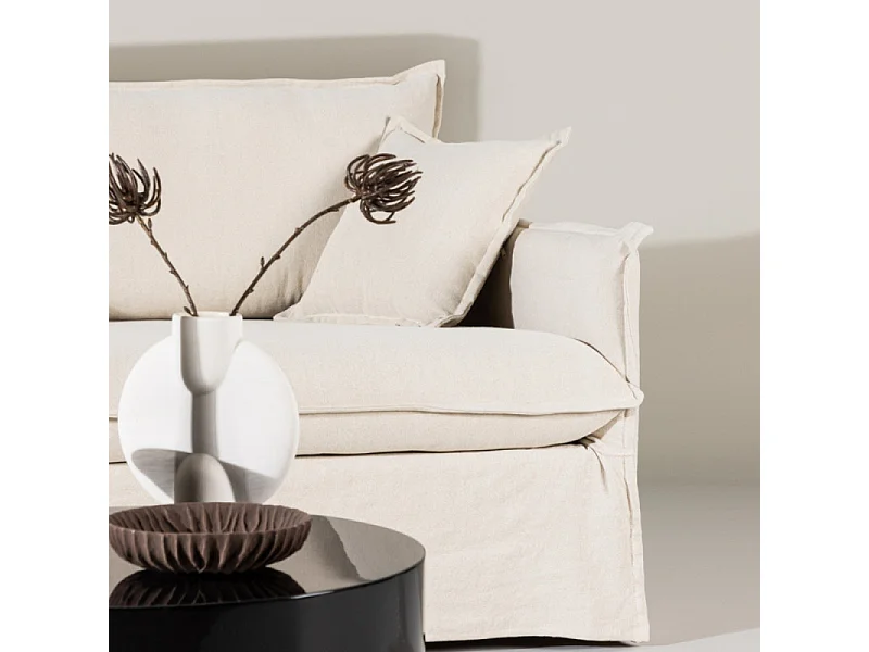 Canapé Droit 4 Places "Nova" 275cm Beige