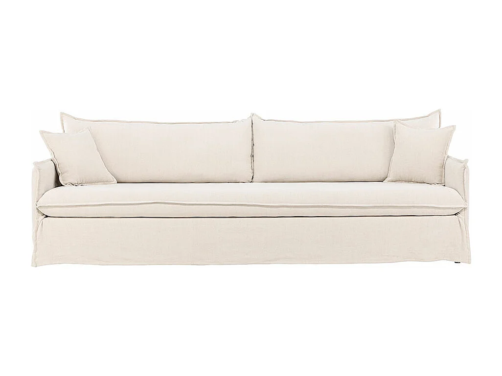 Canapé Droit 4 Places "Nova" 275cm Beige
