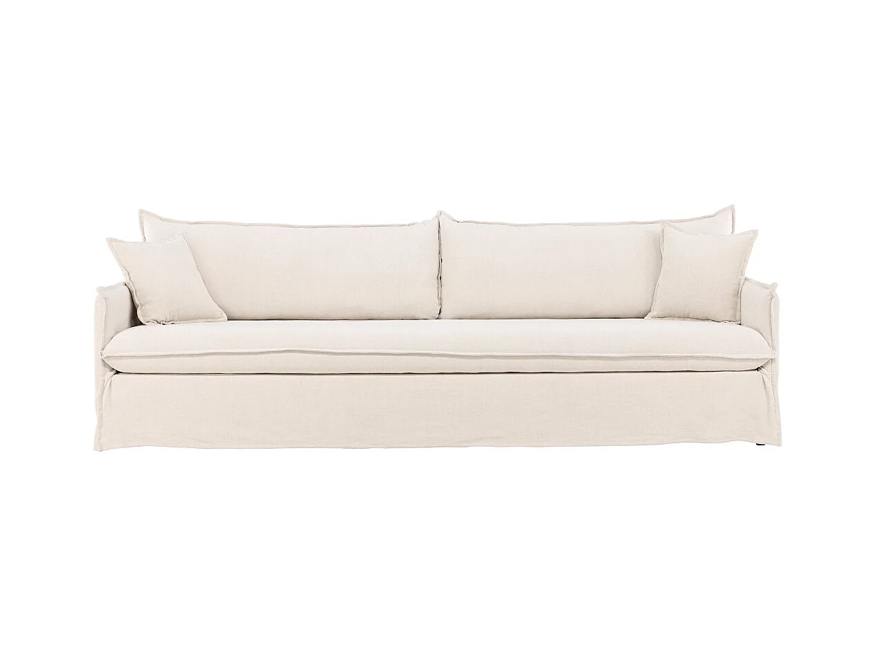 Canapé Droit 4 Places "Nova" 275cm Beige