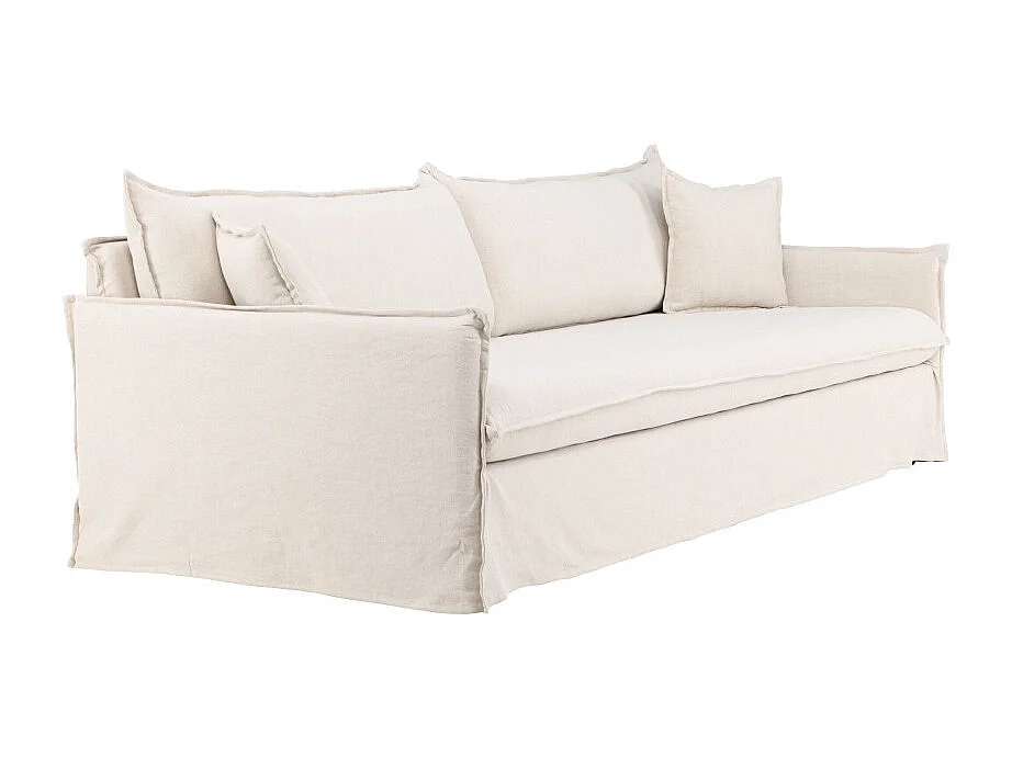 Canapé Droit 4 Places "Nova" 275cm Beige