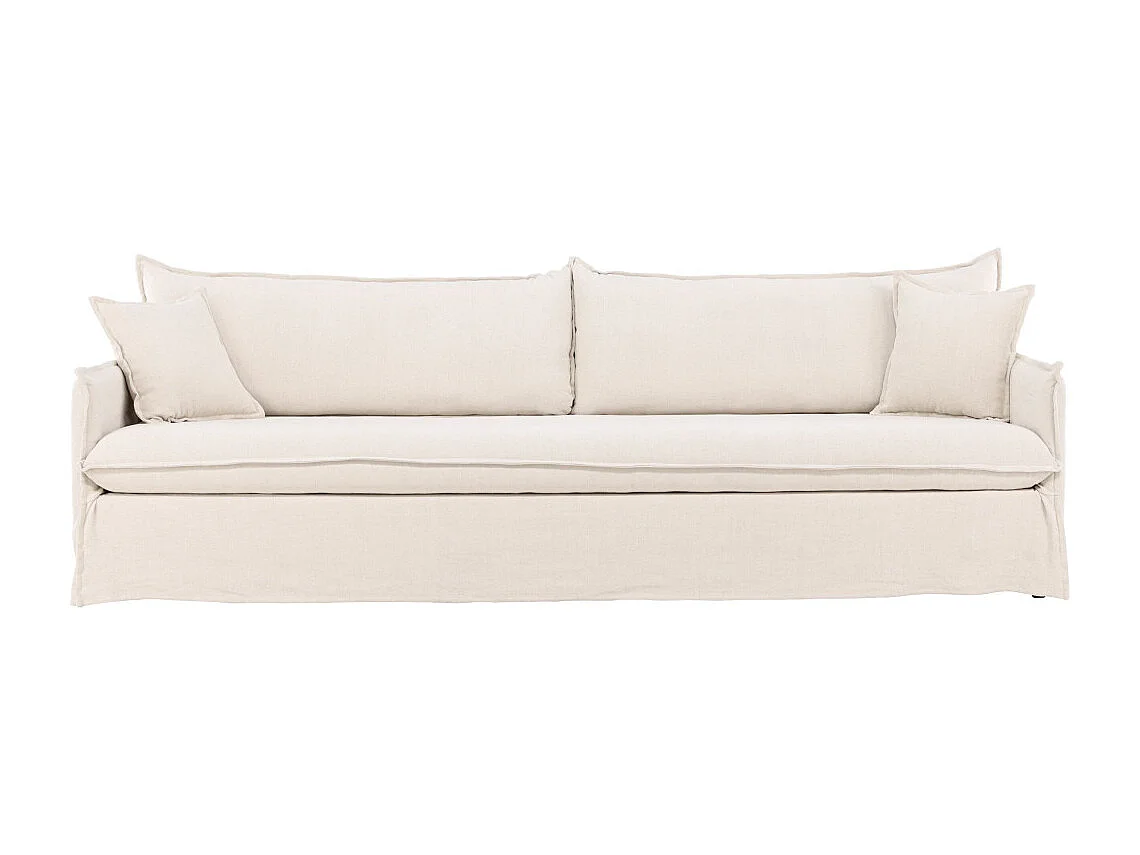 Canapé Droit 4 Places "Nova" 275cm Beige