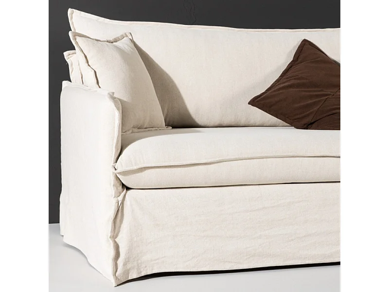 Canapé Droit 4 Places "Nova" 275cm Beige