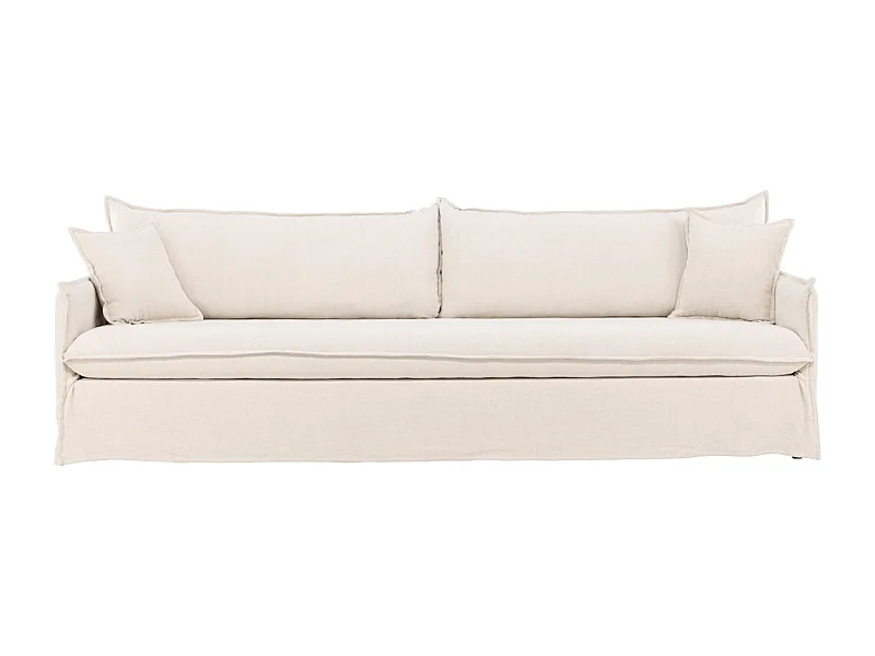Canapé Droit 4 Places "Nova" 275cm Beige