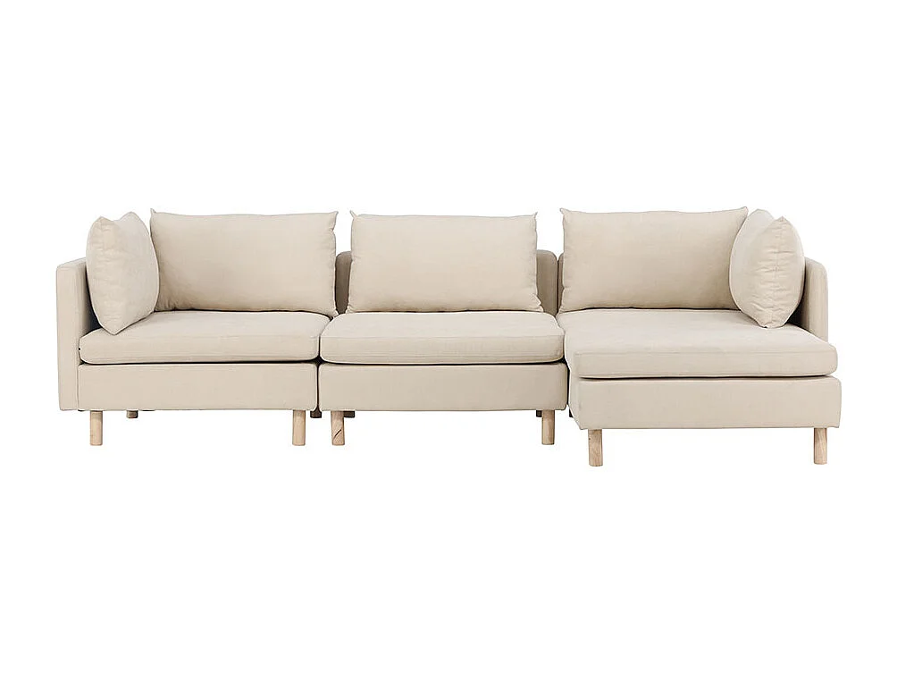 Zero Sofa Chaiselongue Sofa rechtsgerichtet beige.