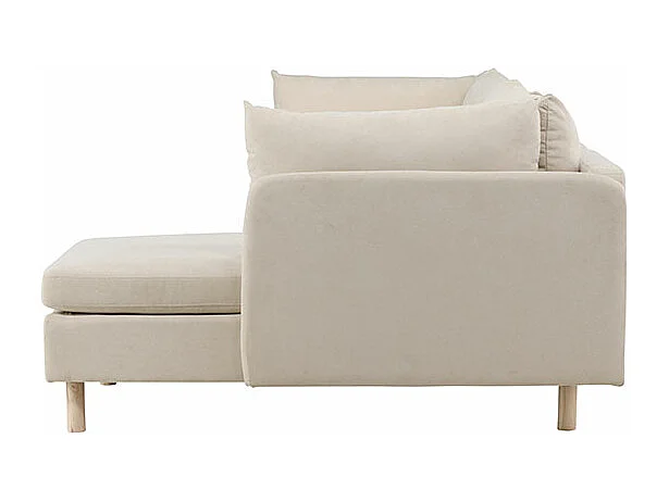 Zero Sofa Chaiselongue Sofa rechtsgerichtet beige.