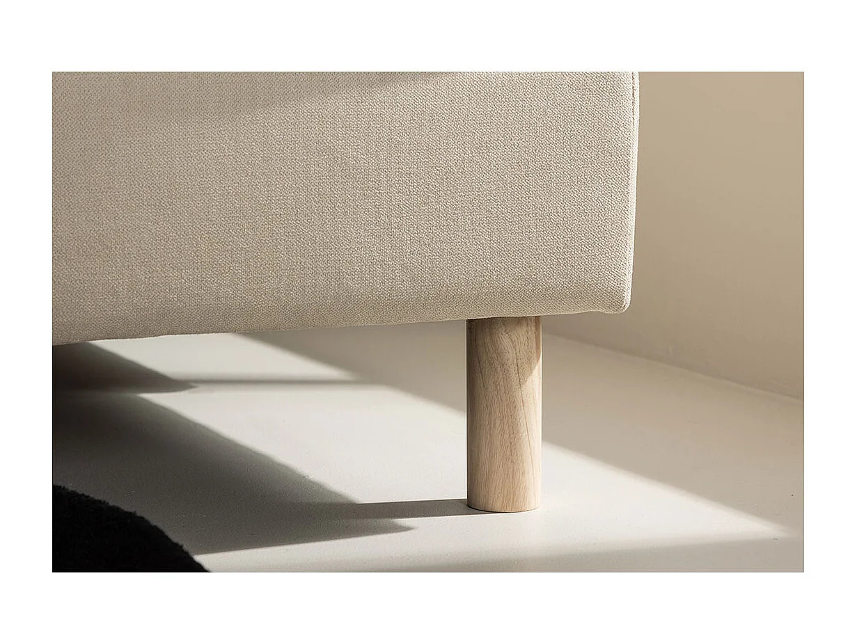 Zero Sofa Chaiselongue Sofa rechtsgerichtet beige.