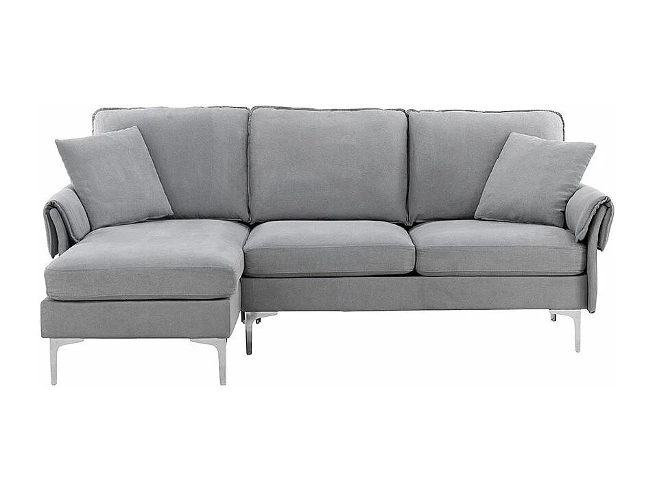 Canapé d'Angle Réversible "Remis" 241cm Gris Foncé