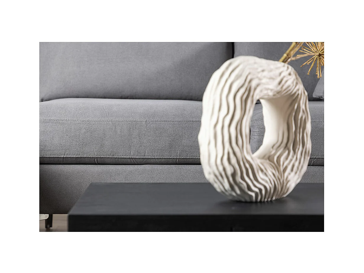 Canapé d'Angle Réversible "Remis" 241cm Gris Foncé