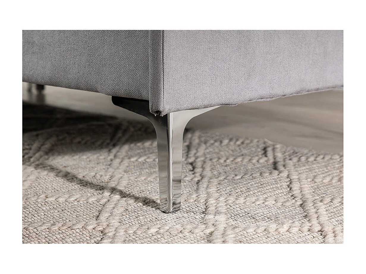 Canapé d'Angle Réversible "Remis" 241cm Gris Foncé