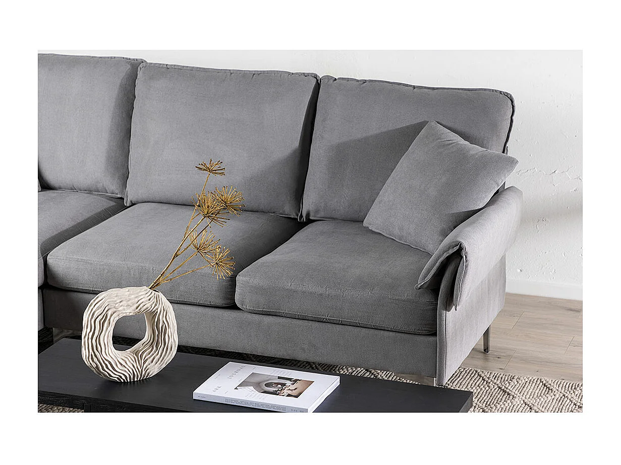 Toulouse bank chaise longue bank linkse grijs.