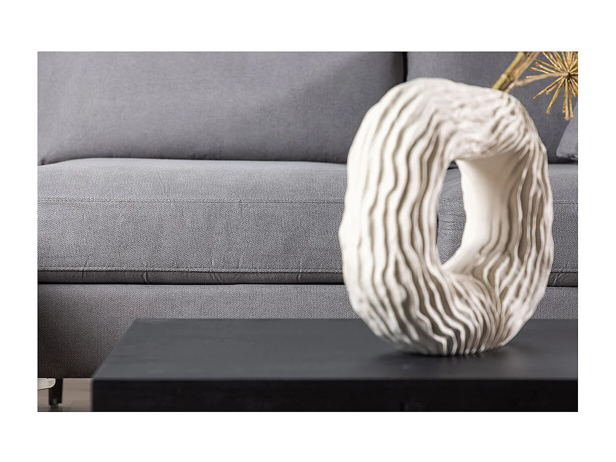 Canapé d'Angle Réversible "Remis" 241cm Gris Foncé