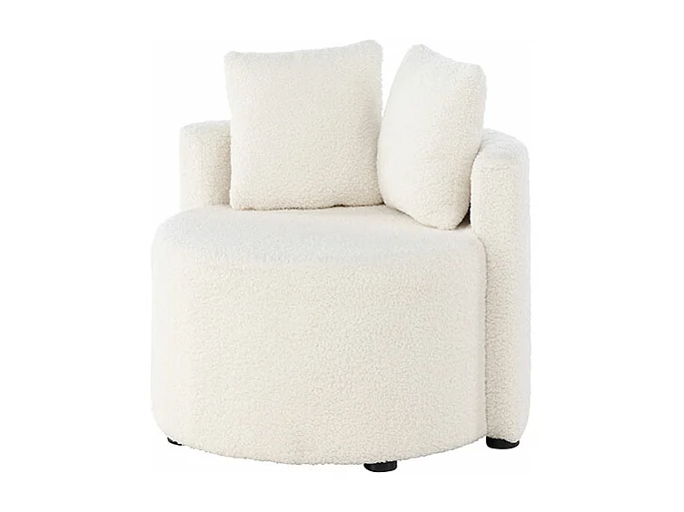 Kelso canapé pour enfants teddy blanc.