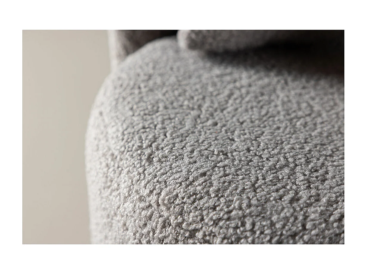 Kelso bank voor kinderen teddy grijs.