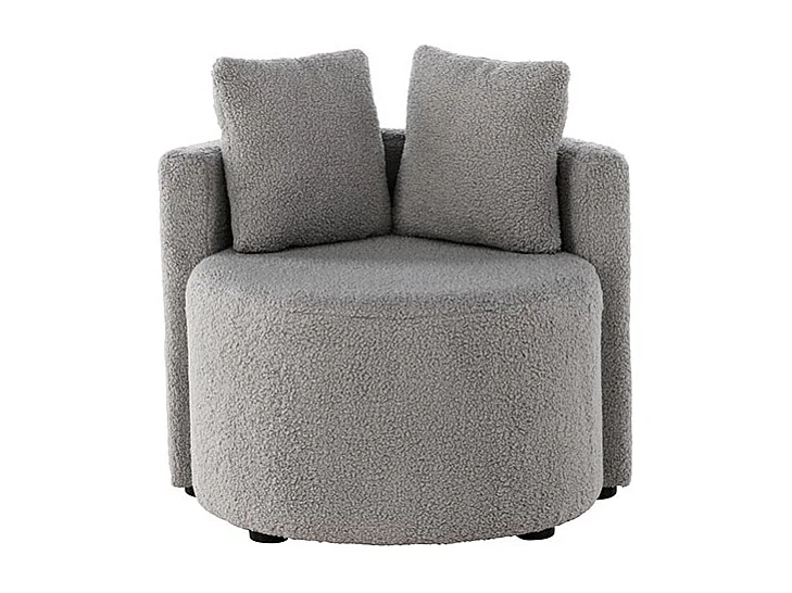 Kelso canapé pour enfants teddy gris.