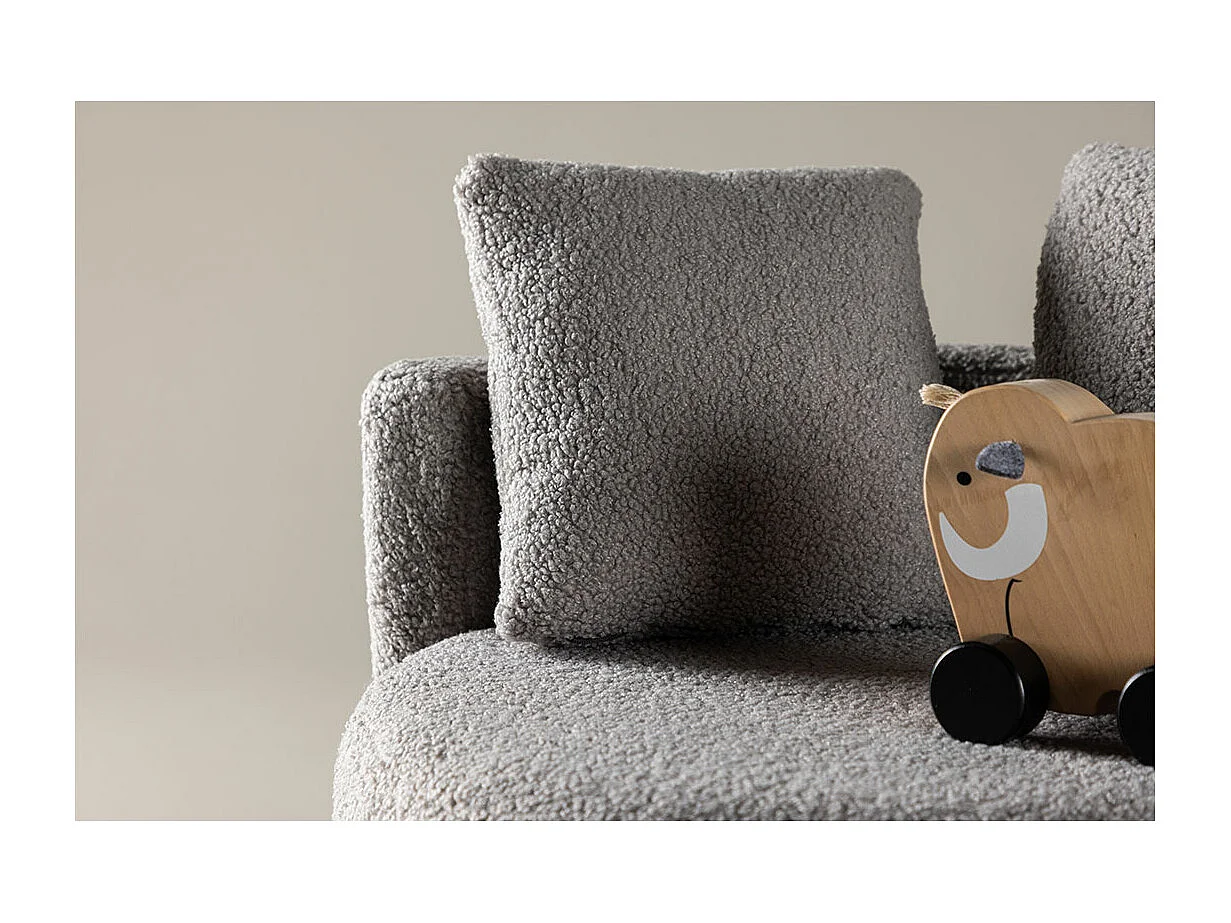 Kelso canapé pour enfants teddy gris.