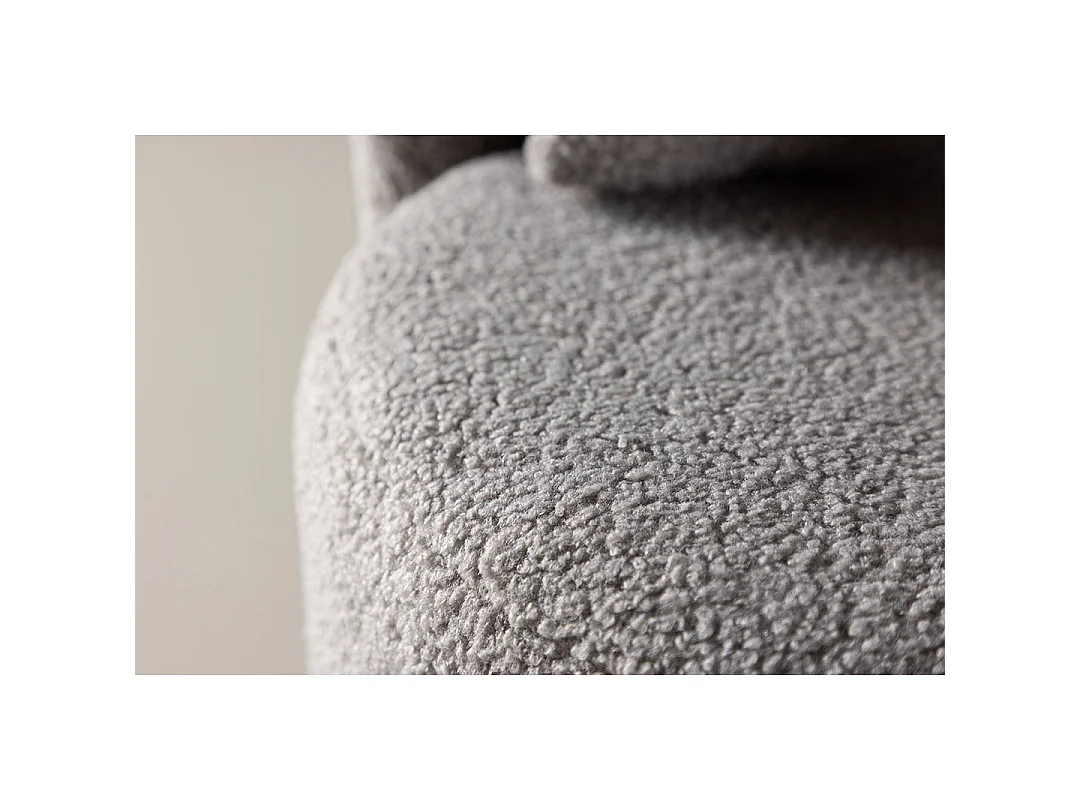 Fauteuil Enfant en Tissu Bouclé "Kelso" 59cm Gris