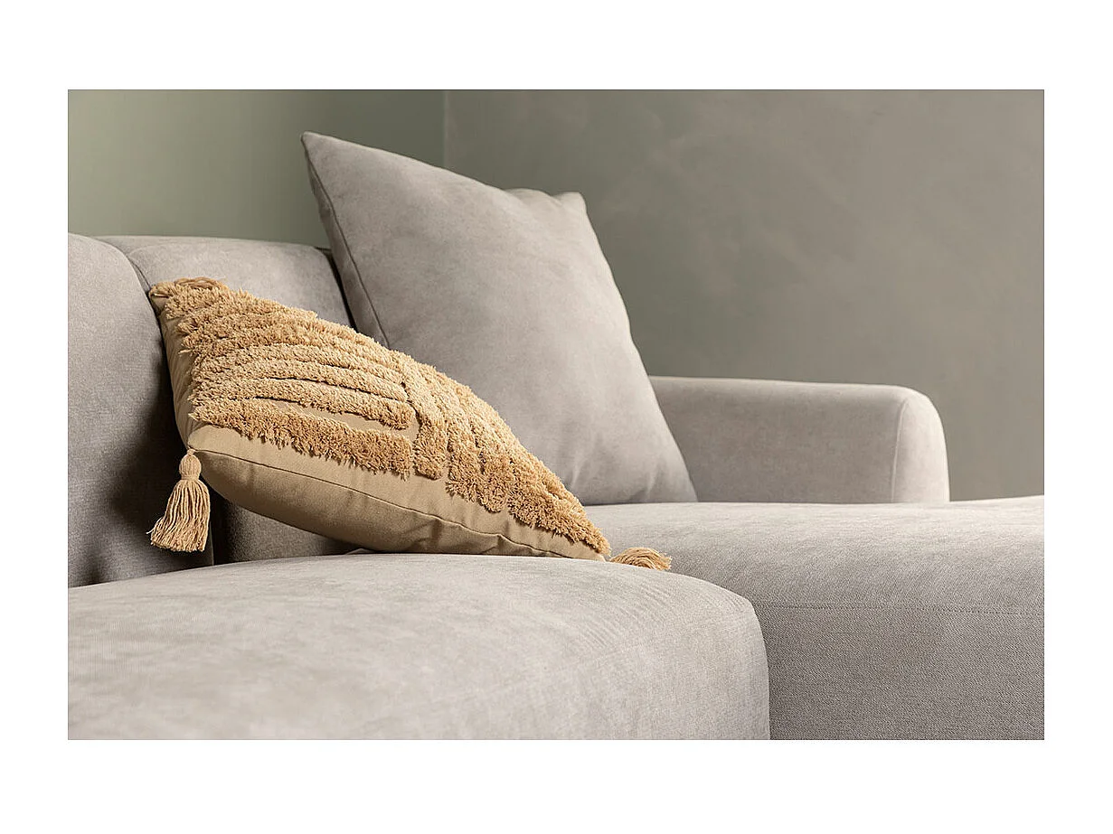 Canapé d'Angle Droit "Viskan" 242cm Gris Clair