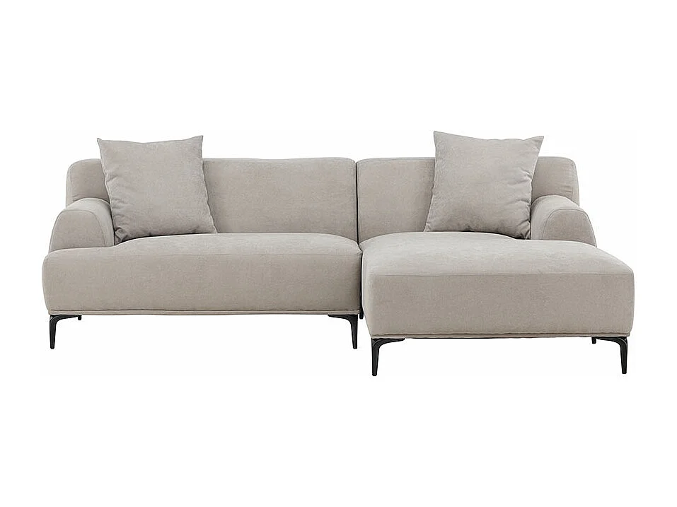 Canapé d'Angle Droit "Viskan" 242cm Gris Clair