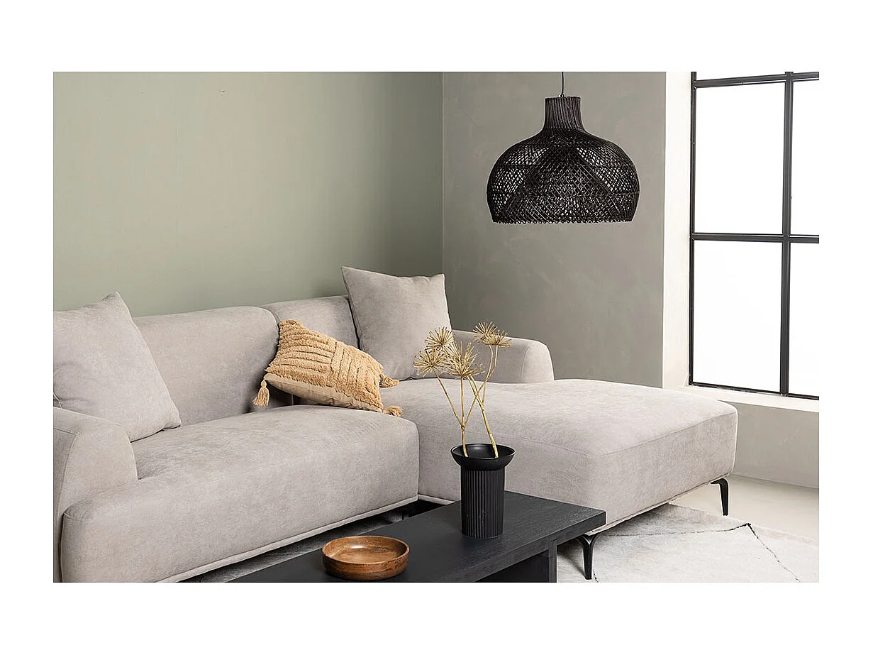 Canapé d'Angle Droit "Viskan" 242cm Gris Clair