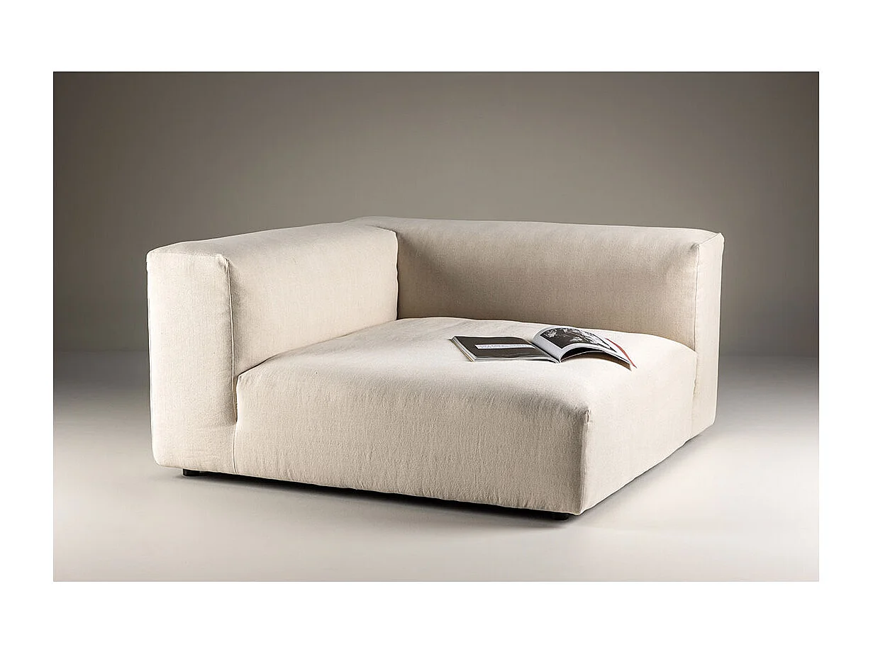 Mavi bank bankmodule hoek beige.