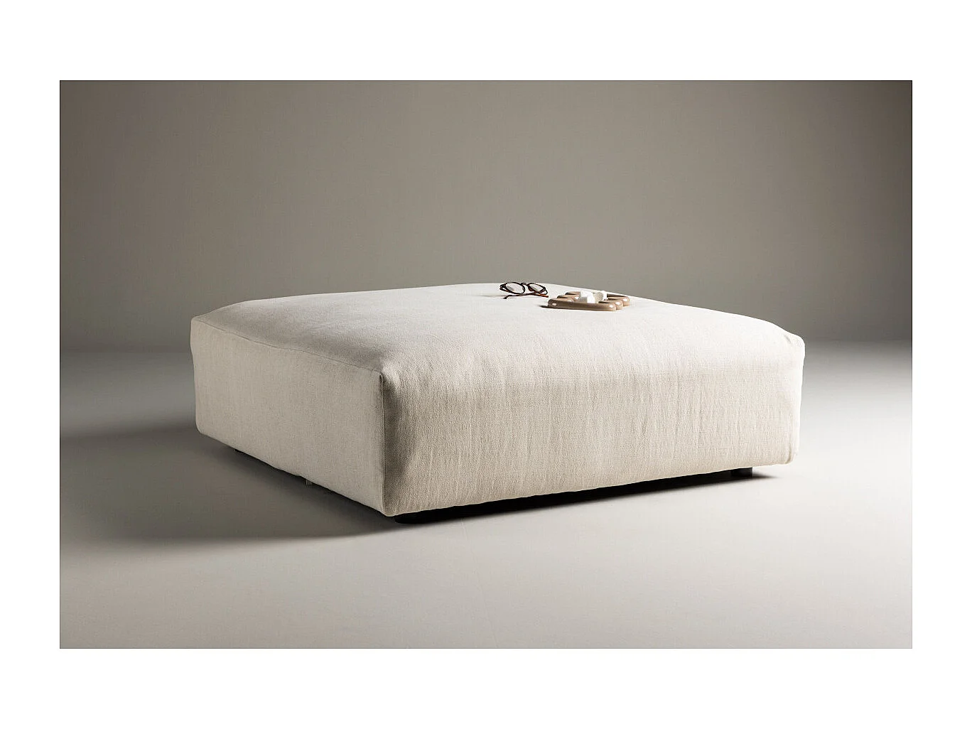 Module Pouf de Canapé "Mavi" 105cm Beige