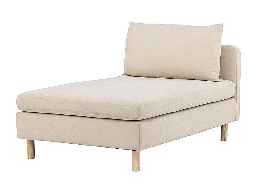 Zero canapé, lit de repos module de canapé méridienne beige.